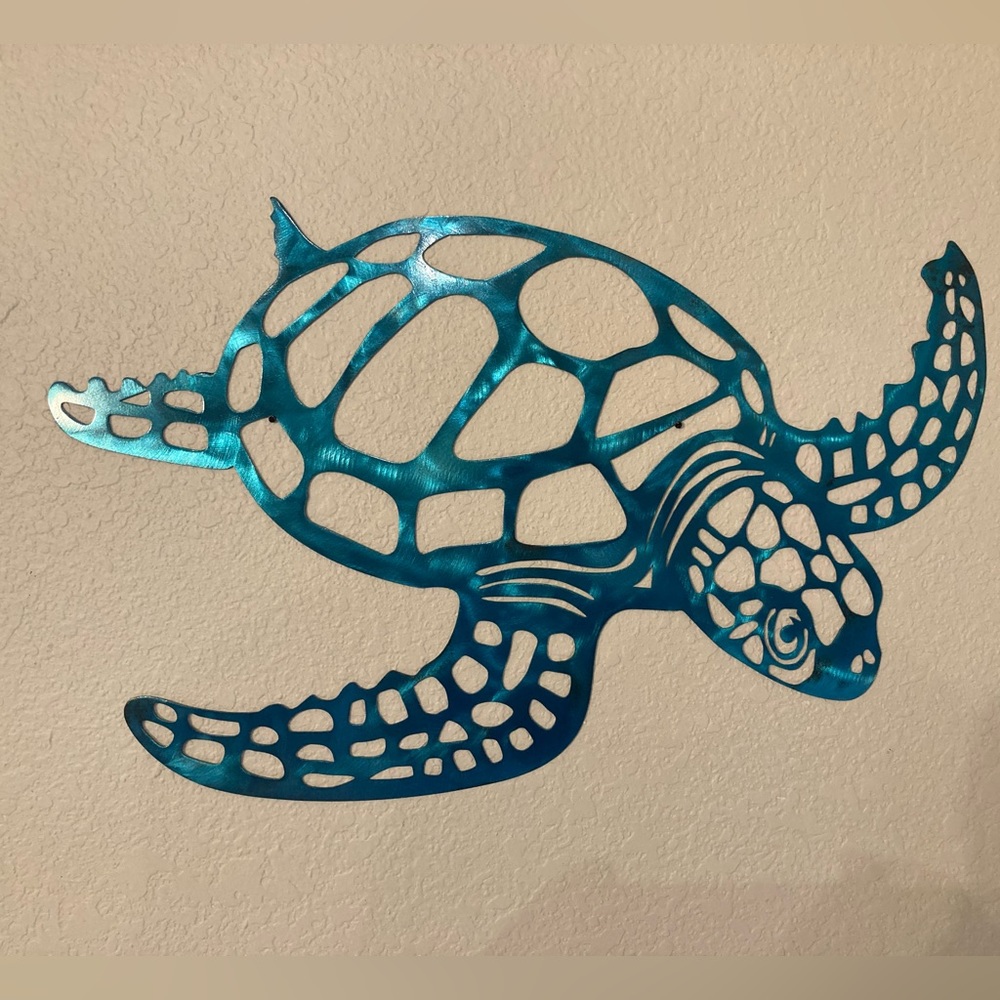 Metal Turtle Wall Art Decor